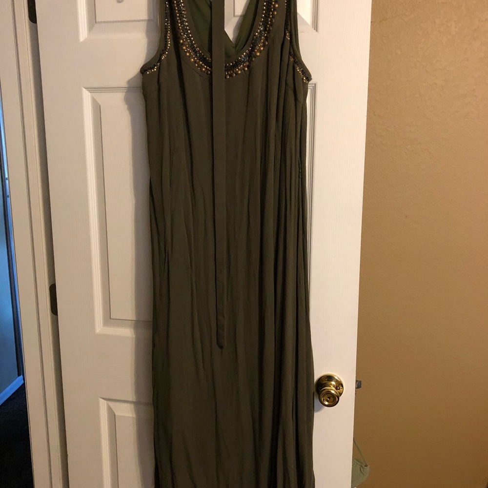 Lane Bryant Olive Maxi Dress